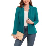 MINTLIMIT Blazers for Women Business Casual Open Front Long Sleeve Blazer Work Office Jackets Balzer with Pockets 2025 Blue