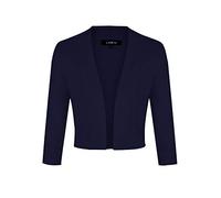 MINTLIMIT Summer Cardigan for Women Vintage 50s Bolero Shrug Cropped Length Cardigan Dark Blue XL