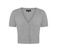 MINTLIMIT Women Bolero Knitted Cardigan Womens Short Sleeve Cover up Shrug Jumpers (Hellgrau XXL)