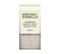 Minton & Donello 1Kg Arborio White Rice for Creamy Risotto - Rich in Vitamin A and C, High in Fibre, Protein and Antioxidants