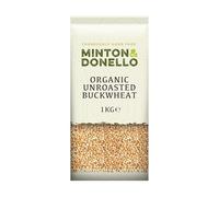 Minton & Donello 1Kg Organic Buckwheat Hulled Unroasted - High Fibre & Nutrient-Rich Grain