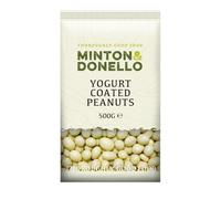 Minton & Donello 500g Yogurt Coated Peanuts - Suitable for Vegetarians, Great for Parties and Gatherings