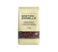 Minton & Donello 6 Pack x 125g Organic Cacao Nibs - Raw Crunchy Pieces, Rich Chocolate Flavour, High in Fibre & Antioxidants, No Added Sugar, Natural Superfood for Baking, Smoothies & Healthy Snacking