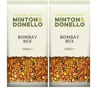 Minton & Donello - Bombay Mix, 500g - Exotic Snack - Healthy Alternative - Highly Nutritious Snack (Pack of 2)