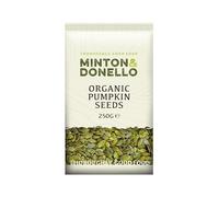 Minton & Donello Bulk Organic Pumpkin Seeds 250g - Raw, High-Protein Seeds Great for Snacking, Topping Bowls, Baking, Granola & Adding Natural Goodness to Everyday Meals