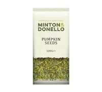 Minton & Donello Bulk Organic Pumpkin Seeds 500g - Raw, High-Protein Seeds Great for Snacking, Topping Bowls, Baking, Granola & Adding Natural Goodness to Everyday Meals
