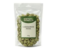 Minton & Donello Cardamom Pods Pack of 10 x 20g - for Cooking & Baking, Aromatic, Warm Flavour, Great for Curries, Rice, Desserts, Teas and Spice Blends, Authentic Spice, Pantry Essential