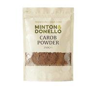 Minton & Donello Carob Powder 250g Pack - Antioxidant Rich, Naturally Sweet, Healthy Cocoa Alternative, High Fibre, Versatile, Good for Baking, in Smoothies, Drinks or Desserts