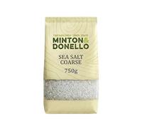 Minton & Donello Coarse Natural Sea Salt 750g - Unrefined Salt with Clean Mineral Taste, Great for Cooking, Finishing Dishes, Rubbing Meats, Baking & Enhancing Everyday Meals
