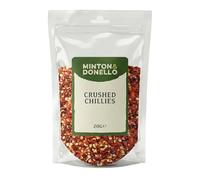 Minton & Donello Crushed Chillies Pack of 10 x 20g - Natural Spices, Dried, Use for Cooking & Seasoning, Adds Heat, Flavour & Colour to Curries, Pizza, Pasta, Marinades & Stir-Fries