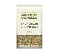 Minton & Donello Long Grain Brown Rice 6 x 1Kg (6Kg) - High Fibre, Low GI, Source of Magnesium & Antioxidants