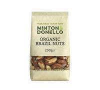Minton & Donello Organic Brazil Nut Kernels 250g - Certified, Natural Healthy Snack, High Selenium Source, High Fibre, Plant Protein, Vegetarian Friendly, Antioxidant Rich