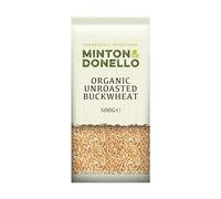 Minton & Donello - Organic Buckwheat, Hulled Unroasted, Versatile & Nutritious, 6 x 500g