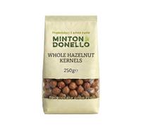 Minton & Donello Organic Hazelnut Whole Kernels 250g - Natural, Healthy Snack, Rich Nutty Flavour, Source of Protein & Healthy Fats, Versatile for Snacking, Baking, Cooking, Vegetarian