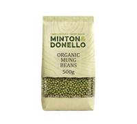 Minton & Donello Organic Mung Beans 500g - Versatile Green Gram for Soups, Curries & Salads, Naturally Protein-Rich, Wholesome Pantry Staple for Healthy Everyday Cooking