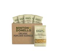 Minton & Donello Organic Popcorn Kernels 6 Pack x 500g - Unpopped Popping Corn For Air Popper Popcorn Maker Microwave & Stovetop, Light And Fluffy, Healthy Snacking