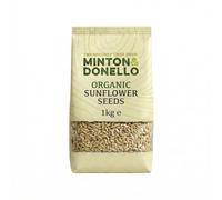 Minton & Donello Organic Sunflower Seeds 1kg Pack - Natural Kernels, Baking, Cooking, Salads, & Snacking, Nutty Crunch, Fibre, Protein, Wholesome Topping, Versatile Ingredient, Kitchen Essential