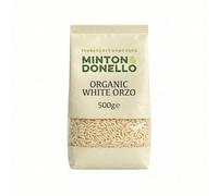 Minton & Donello Organic White Orzo 6 Pack x 500g - Quick Cook Italian Pasta for Soups, Stews, Salads & One Pot Meals, Versatile Side Dish for Mediterranean Style Recipes, Meal Prep Pantry Staple