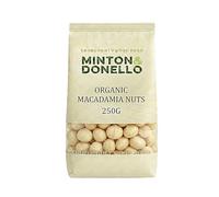 Minton & Donello Organic Whole Macadamia Nuts Pack of 6 x 250g - Rich Buttery Taste, A Healthy Snack, Good Source of Healthy Fats, Versatile Ingredient, Use For Baking, Cooking or Snacking