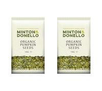 Minton & Donello - Premium Organic Pumpkin Seeds, Raw, Nutrient-Rich, Vegan Friendly, 1kg (Pack of 2)