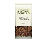 Minton & Donello - Sultanas Standard, 500g - Healthy Snack - School Snack - Lunch Snack - High in Fibre - Suitable for Vegetarians and Vegans