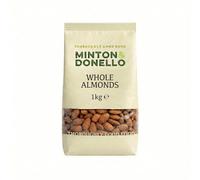 Minton & Donello Whole Almonds 6 Pack x 1kg - High Protein, Natural Source of Fibre, Heart Healthy Snack, Crunchy Nuts, Use for Baking, Cooking, Snacking, Bulk Pack, Fresh Taste