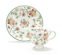 Minton English Bone China HADDON HALL GREEN Coffee Cup & Saucer New