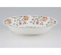 Minton English Bone China HADDON HALL GREEN Oval Open Vegetable Salad Serving Dish 27.5cm * 21.5cm New