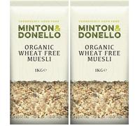 Mintons Good Food Org Wheat Free Muesli 1Kg Home Compostable Packaging - Eco Friendly - Plastic Free (Pack of 2)