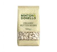 Mintons Good Food Organic Butter Beans 500g Home Compostable Packaging - Eco Friendly - Plastic Free