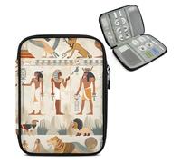 Mintoprints Ancient Egypt Civilization Travel Electronic Organizer Case, Egyptian Tech Organizer Pouch Cord Storage Bag for Phone, Cable, Charger, Accessories