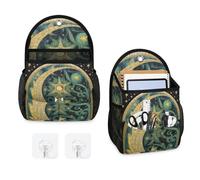 Mintoprints Astrology Moon 2 Pack Wall Hanging Storage Bag Hanging Organizer Bag with Pocket Fabric Storage Bag Basket for Kitchen, Bathroom Organizing