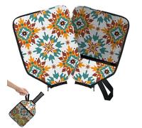 Mintoprints Aztec Ethnic Boho Pickleball Paddle Cover, Racket Sleeve with Pocket and Handle Strap Paddle Case Fits Most Rackets