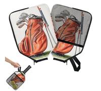 Mintoprints Cartoon Golf Clubs Pickleball Paddle Cover, Racket Sleeve with Pocket and Handle Strap Paddle Case Fits Most Rackets