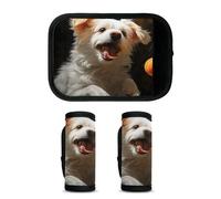 Mintoprints Chihuahua Dog Luggage Handle Wrap 2 Pack Handle Cover Suitcase Tags Travel Accessories for Airplane, Airport