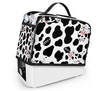 Mintoprints Cow Print 4 Slice Toaster Cover with Pockets and Top Handle Dust and Fingerprint ProtectionMachine Washable