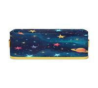 Mintoprints Cute Stars Toilet Paper Baskets for Bathroom, Fabric Storage Paper Basket for Toilet Tank Top, Outer Space Galaxy Small Decorative Basket with Handle for Organizing