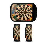 Mintoprints Dart Board Printed Luggage Handle Wrap 2 Pack Handle Cover Suitcase Tags Travel Accessories for Airplane, Airport