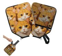 Mintoprints Kitten Cat Pickleball Paddle Cover, Racket Sleeve with Pocket and Handle Strap Cat Animal Paddle Case Fits Most Rackets