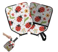 Mintoprints Ladybugs Pickleball Paddle Cover, Racket Sleeve with Pocket and Handle Strap Paddle Case Fits Most Rackets
