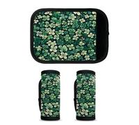 Mintoprints Luggage Handle Wrap 2 Pack Handle Cover Suitcase Tags Travel Accessories for Airplane, Airport, White, 5.9x4.7 inch