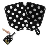 Mintoprints Polka Dot Pickleball Paddle Cover, Racket Sleeve with Pocket and Handle Strap Paddle Case Fits Most Rackets