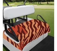 Mintoprints Zebra Print Golf Cart Seat Covers, Golf Cart Seat Towel Blanket, Keeps Seat Cool and Comfortable, 51" x 31"