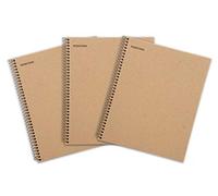 Mintra 100% Recycled Notebooks (Letter Size (8.5in x 11in), Plain Cover 3pk)