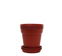 Mintra Home Garden Pots 4pk (Burgundy, 11cm Diameter (4.3in))
