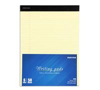 Mintra Office Canary Legal Pads - With Micro-perforated sheets, Smooth-lined paper, Ideal for Office Tasks, Assignments or Notes, Meetings, and Journaling, 6 pack Narrow Ruled, Basic Pad, 8.5"x11"