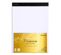 Mintra Office Canary Legal Pads - With Micro-perforated sheets, Smooth-lined paper, Ideal for Office Tasks, Assignments or Notes (White)