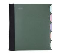 Mintra Office Durable PREMIUM Spiral Notebook (Green Olive, 5 Subject (8.5in x 11in))