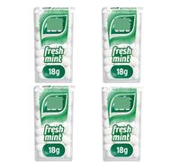 Mints 4 Pack x 18G | Fresh Peppermint Mint Sweets For On The Go Refreshment, Pocket Size Dispenser Packs, Travel Essentials - Hard Boiled Candy Bundle