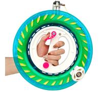 Mint's Colorful Life Kite String Reel Winder for Adults, 9.9 inches Dia with 1640ft Sturdy Line, Kites Reel with Brake, Anti-Rotation Knob Equipped, Kite String Spool for Adults Male (Light Blue)